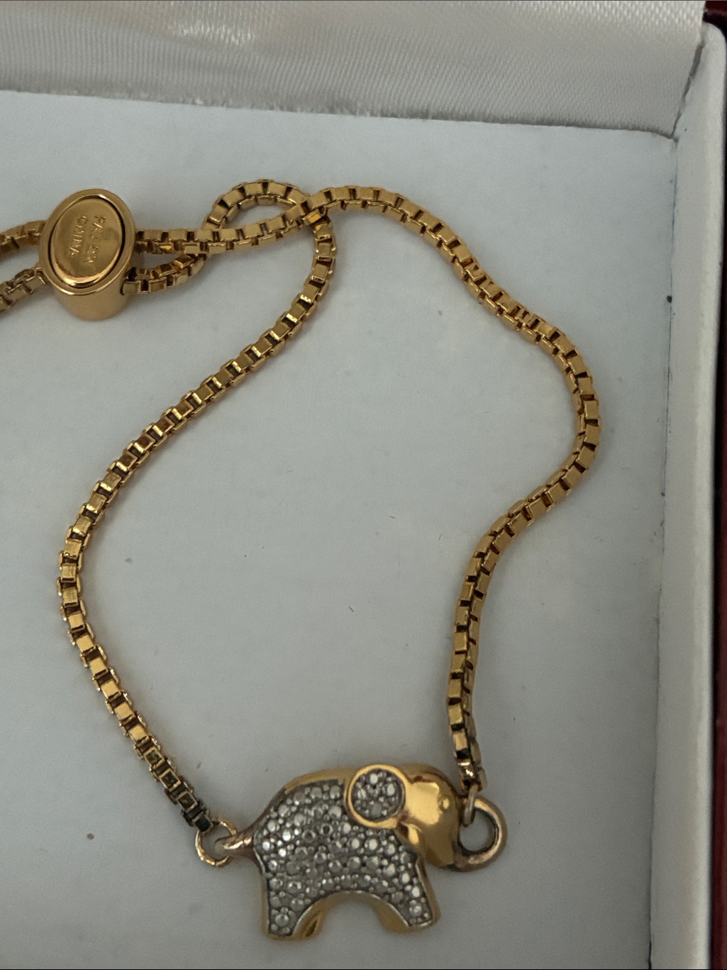 Elephant Bracelet In Gold Genuine Diamond
